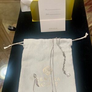 Kendra Scott silver necklace-worn once
